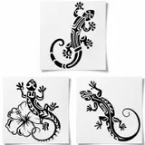 tatouage ephemere semi permanent salamandre maori