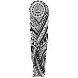 Tatouage éphémère sleeve manchette polynésien #1