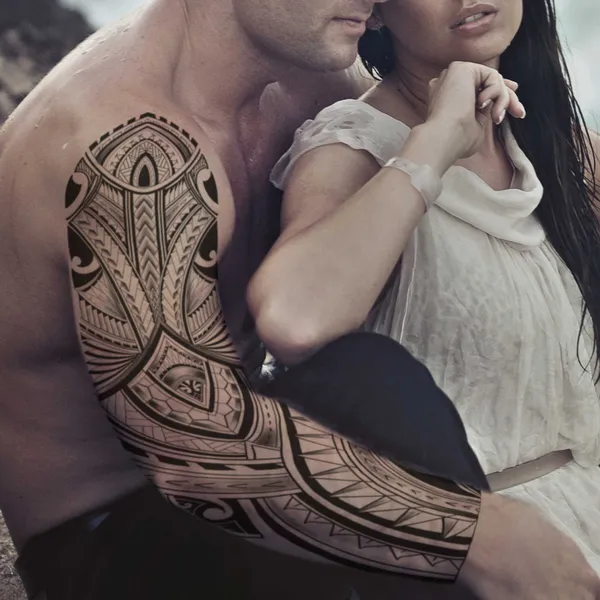 Tatouage Sleeve Polynesien #2 - Lot de 3 tatouages éphémères