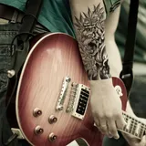 tatouage éphémère tigre féroce
