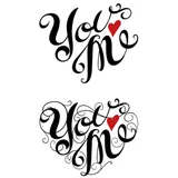 Tatouage éphémère You and Me