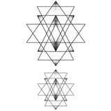 Tatouage éphémère triangles géométriques
