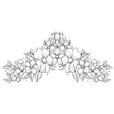 Tatouage éphémère Underboob fleur anémone
