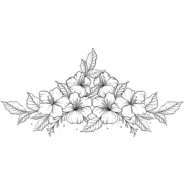 Tatouage éphémère underboob hibiscus #2