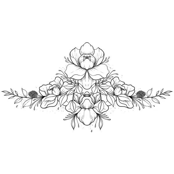 Tatouage éphémère underboob fleur renoncule