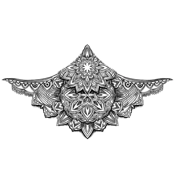 tatouage éphémère underboob mandala