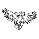 Tatouage éphémère Corbeau Viking
