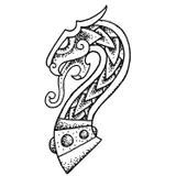 Tatouage éphémère Dragon Viking