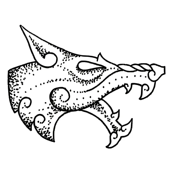 Tatouage éphémère loup viking