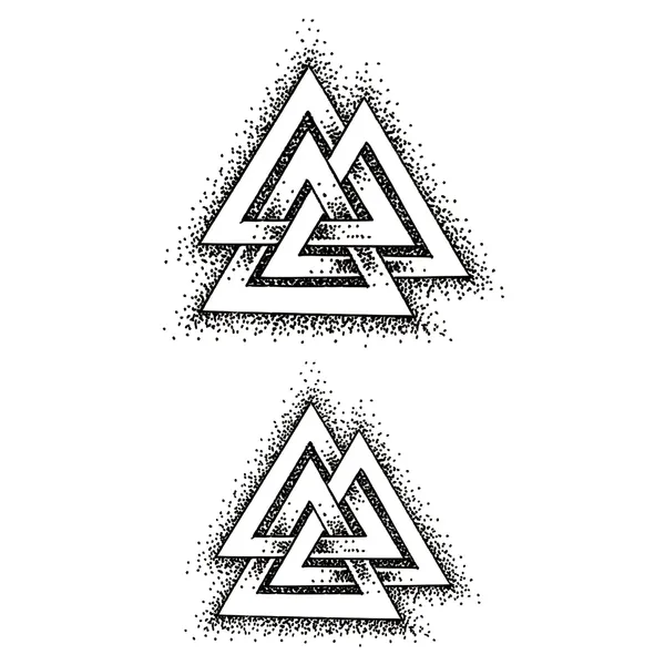 Tatouage éphémère Valknut Viking