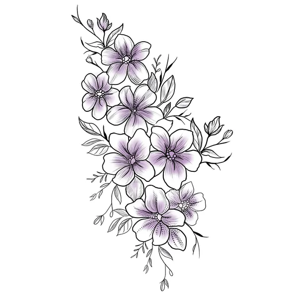 Tatouage éphémère Violettes