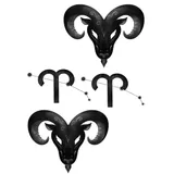 Tatouage signe zodiaque Bélier