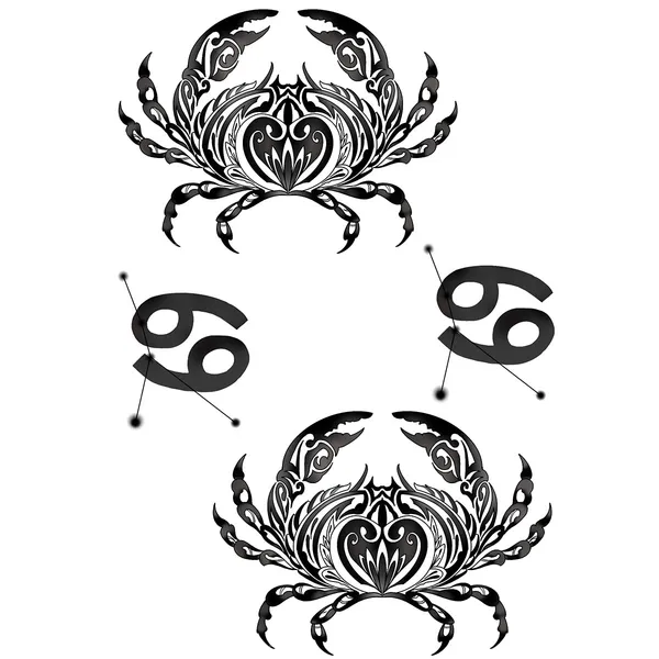 Tatouage éphémère zodiaque cancer