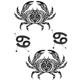 Tatouage éphémère zodiaque cancer