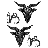 Pack de 12 tattoos signes du zodiaque - visuel 5