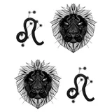 Tatouage signe zodiaque Lion