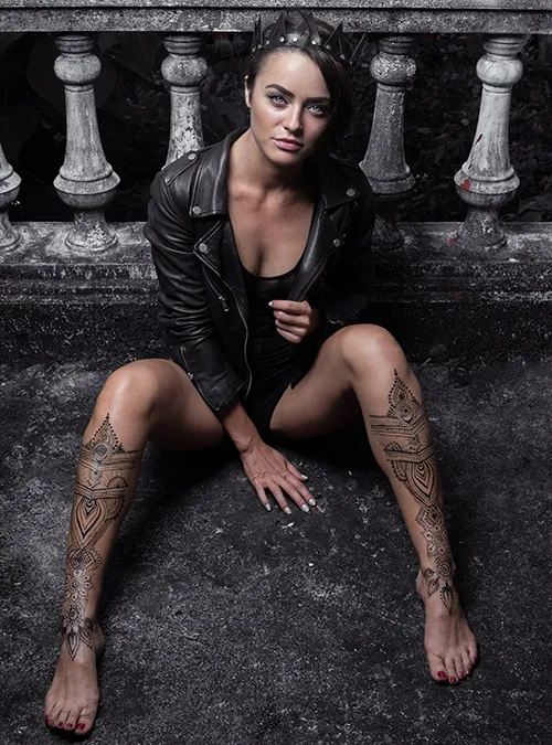 tatouage femme jambe