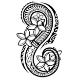Tatouage Fleur Polynesien