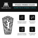 tatouage homme maori salamandre