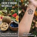 tatouage jagua fleur maori
