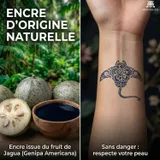 tatouage jagua raie manta maori