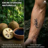 tatouage jagua salamandre maori