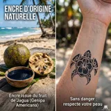 tatouage jagua tortue maori
