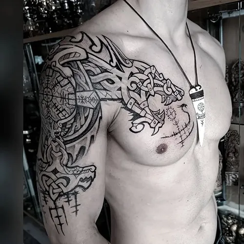 Tatouage Fenrir Viking