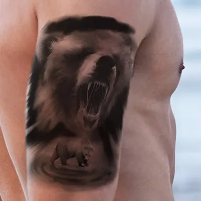 tatouage ours force