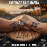 tatouage raie manta