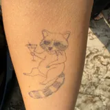 Tatouage raton laveur