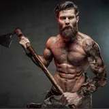 Tatouage sleeve manchette Viking