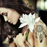 tatouage temporaire attrape rêve mandala