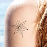 Tatouage temporaire mandala étoile