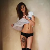 tattoo éphémère Hibou Lotus