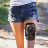 tatouage temporaire ours féroce