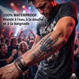 tatouage temporaire rock waterproof