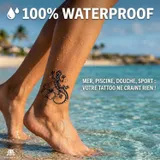 tatouage temporaire salamandre maori waterproof