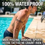 Tatouage éphémère maori biceps homme