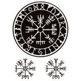 Tatouage Vegvisir boussole Viking