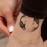 Tattoo éphémère femme carpe koï