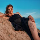 Tattoo éphémère femme Fleurs et Oiseaux