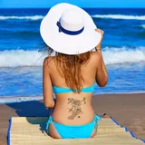 Tattoo ephemere fleurs colibri insectes