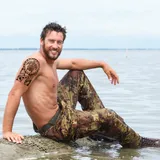 Tattoo ephémère homme torture maori