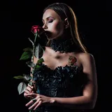Tattoo éphémère rose de la mort