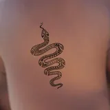 Tattoo éphémère serpent maori polynésien