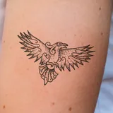 Tattoo éphémère Corbeau Viking