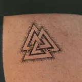 Tattoo éphémère Valknut Viking