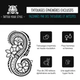 Tattoo fleur polynesien