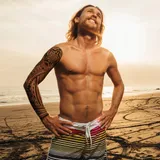 Tattoo éphémère homme sleeve manchette Tortue Maori